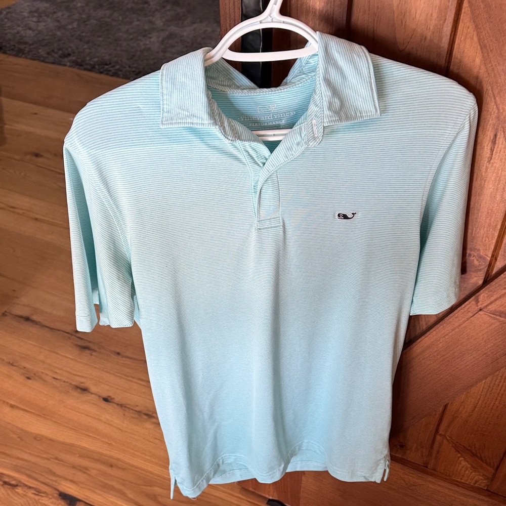 Vineyard Vines Aqua Polo Shirt